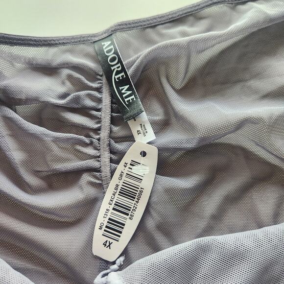 Adore Me Lot of 3 Panty Set Gray lace Green Satin Plus Size 4X Sexy Luxe - Picture 10 of 10